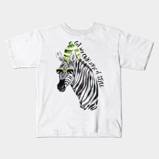 Cool Zebra Kids T-Shirt